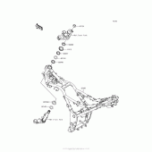 Схема узла: Рама для Kawasaki EX300 Ninja 300