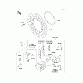 Схема вузла: Переднє гальмо для Kawasaki VN1500 VN1500 Classic Tourer