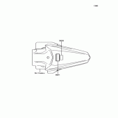 Схема вузла: Інформаційні наклейки для Kawasaki KX85 KX85-II