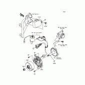 Схема вузла: Генератор для Kawasaki KX100
