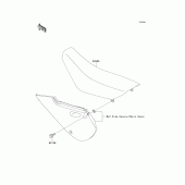 Схема узла: Сиденье (a4) для Kawasaki KLX110 KLX110
