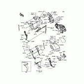 Схема вузла: Cowling(Center) для Kawasaki ZG1400 Concours 14 ABS