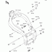 Схема узла: Крепление двигателя для Kawasaki ZX900 Ninja ZX-9R