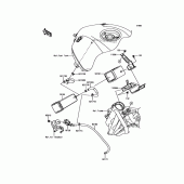Схема вузла: Fuel Evaporative System для Kawasaki ZX1000 Ninja H2