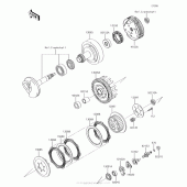Схема вузла: Зчеплення для Kawasaki KLX110 KLX110