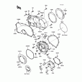 Схема вузла: Кришка двигуна для Kawasaki VN750 Vulcan 750