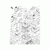 Схема вузла: Air cleaner(1/3) для Kawasaki ZX600 Ninja ZX-6