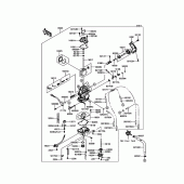 Схема вузла: Карбюратор для Kawasaki KLX450 KLX450R