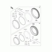 Схема узла: Шины для Kawasaki KLE500
