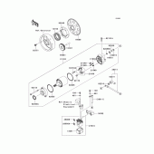 Схема узла: Starter motor для Kawasaki ZX1000 Z1000SX