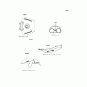 Схема вузла: Decals (green) (black) (fef) для Kawasaki ZX1400 ZZR1400 ABS