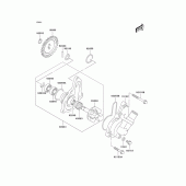 Схема узла: Водяной насос для Kawasaki KLX400 KLX400R