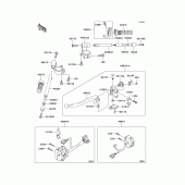Схема узла: Руль & Пульт управления рулевой для Kawasaki ZX600 Ninja ZX-6