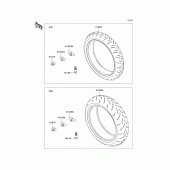 Схема узла: Шины для Kawasaki ZX600 Ninja ZX-6R