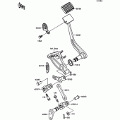 Схема вузла: Лапка гальма для Kawasaki VN1500 VN-15 SE