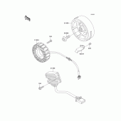 Схема вузла: Генератор для Kawasaki ER500 ER-5