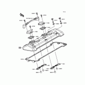 Схема вузла: Клапанна кришка Kawasaki ZR800 Z800 ABS