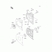 Схема узла: Водяной насос для Kawasaki EN500 Vulcan 500