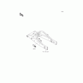 Схема узла: Информационные наклейки для Kawasaki KL110 KSR PRO