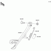 Схема вузла: Stand(s) для Kawasaki ZR1000 Z1000
