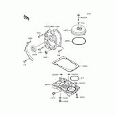 Схема узла: Масляный поддон для Kawasaki ZR400 Zephyr