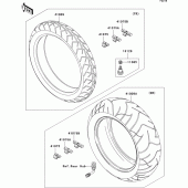 Схема узла: Шины для Kawasaki VN2000 VN2000 Classic