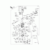 Схема узла: Карбюратор(1/3) для Kawasaki KX450 KX450F