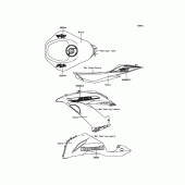 Схема вузла: Decals(Black) для Kawasaki ZX636 Ninja ZX-6R 30th Anniversary Edition