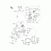 Схема вузла: Передній гальмівний циліндр для Kawasaki EX400 Ninja 400R