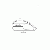 Схема узла: Наклейки (Белый JBF) для Kawasaki BJ250 Estrella