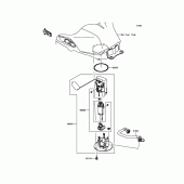 Схема узла: Топливный насос для Kawasaki ER300 Z300 ABS
