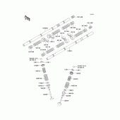 Схема вузла: Клапан(и)(1/2) для Kawasaki ZX1100 ZZ-R1100