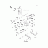 Схема вузла: Підвіска для Kawasaki KL650 KL650 Tengal
