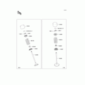 Схема узла: Клапан(ы) для Kawasaki ZX1000 Z1000SX