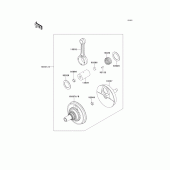 Схема узла: Коленчатый вал для Kawasaki KLX650 KLX650