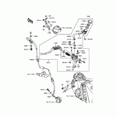 Схема вузла: Clutch Master Cylinder для Kawasaki ZX1400 ZZR1400 ABS