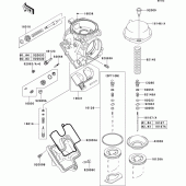 Схема узла: Карбюратор parts(1/2) для Kawasaki ZX600 Ninja ZX-6R
