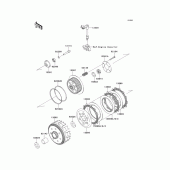 Схема вузла: Зчеплення для Kawasaki KLX250 KLX250S