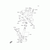 Схема узла: Under bracket для Kawasaki KLX400 KLX400R