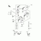 Схема вузла: Замок запалювання для Kawasaki ZR1100 Zephyr 1100RS