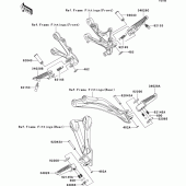 Схема вузла: Підніжки для Kawasaki ZX636 Ninja ZX-6R