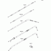 Схема вузла: Троси для Kawasaki ZR750 Z750