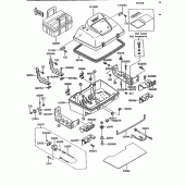 Схема вузла: Комплектуюча (Trunk; zg1200-b8/b9) для Kawasaki ZG1200 Voyager XII