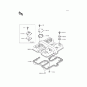 Схема узла: Клапанная крышка для Kawasaki EN500 Vulcan 500 LTD