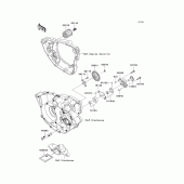 Схема узла: Масляный насос для Kawasaki KX250/ KX252 KX250F