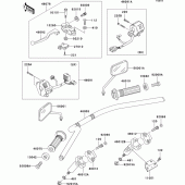 Схема вузла: Кермо & Пульт управління рульовим для Kawasaki BN125 Eliminator