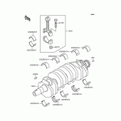 Схема узла: Коленчатый вал для Kawasaki ZR250 Balius
