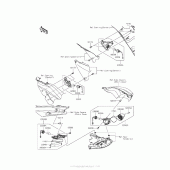 Схема узла: Поворотники для Kawasaki ZX1400 Ninja ZX-14R ABS