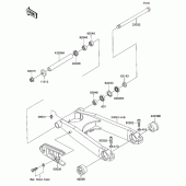Схема вузла: Arm swing для Kawasaki ZX1100 Ninja ZX-11