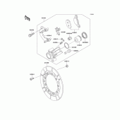 Схема узла: Передний тормоз для Kawasaki KL250 KLR250